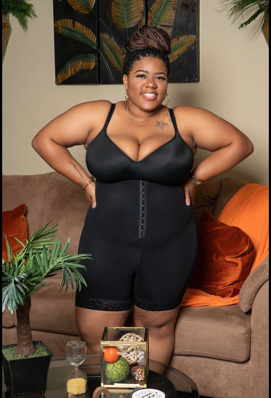 BLACK SHAPING PANTIES THIGH HIGHS SEAMLESS BUTT ENCHANCER